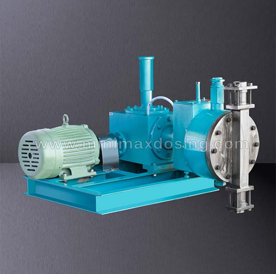 horizontal mechanically actuated diaphragm pump